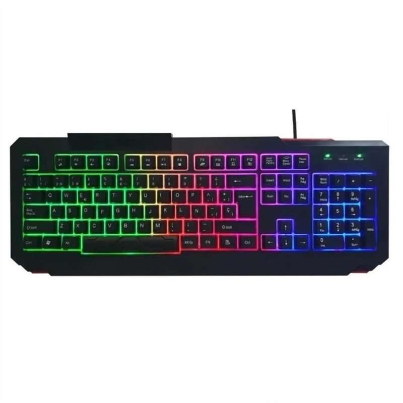 Official Wesdar MK4 Multimedia Led RGB Light Gaming Keyboard 104 Buttons For PC desktop / Laptop - Image 3